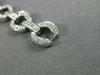 ESTATE WIDE 2.46CT DIAMOND 18K WHITE GOLD CLASSIC CIRCLE OF LIFE TENNIS BRACELET