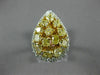 WIDE 2.48CT WHITE & FANCY YELLOW DIAMOND 18KT TWO TONE GOLD 3D ANNIVERSARY RING
