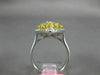 WIDE 2.48CT WHITE & FANCY YELLOW DIAMOND 18KT TWO TONE GOLD 3D ANNIVERSARY RING