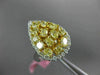 WIDE 2.48CT WHITE & FANCY YELLOW DIAMOND 18KT TWO TONE GOLD 3D ANNIVERSARY RING