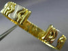 ESTATE WIDE .75CT DIAMOND 18KT WHITE & YELLOW GOLD LOVE BANGLE BRACELET #26481