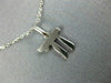 ESTATE SMALL 14KT WHITE GOLD 3D CLASSIC CHAI LIFE PENDANT #526
