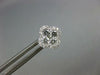 ESTATE .75CT DIAMOND 18KT WHITE GOLD ROUND INVISIBLE 4 LEAF CLOVER STUD EARRINGS