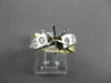 ESTATE .35CT DIAMOND 14KT TWO TONE GOLD ETOILE SEMI MOUNT ENGAGEMENT RING #14822