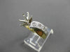 ESTATE .35CT DIAMOND 14KT TWO TONE GOLD ETOILE SEMI MOUNT ENGAGEMENT RING #14822
