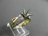 ESTATE .35CT DIAMOND 14KT TWO TONE GOLD ETOILE SEMI MOUNT ENGAGEMENT RING #14822