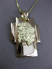 ESTATE LARGE 14KT YELLOW GOLD 3D CLASSIC CHRIST CROSS PENDANT & CHAIN #23732