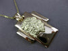 ESTATE LARGE 14KT YELLOW GOLD 3D CLASSIC CHRIST CROSS PENDANT & CHAIN #23732