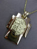ESTATE LARGE 14KT YELLOW GOLD 3D CLASSIC CHRIST CROSS PENDANT & CHAIN #23732