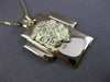 ESTATE LARGE 14KT YELLOW GOLD 3D CLASSIC CHRIST CROSS PENDANT & CHAIN #23732