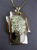 ESTATE LARGE 14KT YELLOW GOLD 3D CLASSIC CHRIST CROSS PENDANT & CHAIN #23732