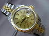ROLEX OYSTER LADY- DATE JUST 18K YELLOW GOLD & STAINLESS STEEL WATCH & BOX #1833
