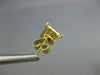 ESTATE .40CT DIAMOND 18KT YELLOW GOLD 3D CLUSTER SQUARE CLASSIC STUD EARRINGS