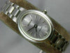 ESTATE GENEVE 14KT WHITE GOLD 3D CLASSIC OVAL QUARTZ SWISS MOVEMENT WATCH #14682