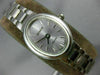 ESTATE GENEVE 14KT WHITE GOLD 3D CLASSIC OVAL QUARTZ SWISS MOVEMENT WATCH #14682