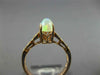 .58CT DIAMOND & AAA OPAL 14KT ROSE GOLD 3D ROUND & OVAL FILIGREE ENGAGEMENT RING