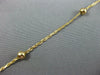 ESTATE 14KT YELLOW GOLD 3D CLASSIC BEAD BY THE YARD FUN BRACELET #26815