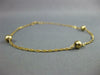 ESTATE 14KT YELLOW GOLD 3D CLASSIC BEAD BY THE YARD FUN BRACELET #26815