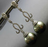1.04CT DIAMOND & AAA TAHITIAN PEARL 18KT WHITE GOLD 3D FILIGREE HANGING EARRINGS