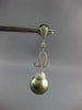 1.04CT DIAMOND & AAA TAHITIAN PEARL 18KT WHITE GOLD 3D FILIGREE HANGING EARRINGS