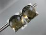 ESTATE EXTRA LARGE 11.78CT DIAMOND & AAA SMOKEY TOPAZ 18K WHITE GOLD 3D EARRINGS