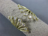 ESTATE LARGE .35CT DIAMOND 14K YELLOW GOLD 3D CLASSIC FLOWER FRIENDSHIP FUN RING