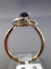 ESTATE 1.36CT DIAMOND & AAA AMETHYST 14K WHITE & ROSE GOLD 3D INFINITY LOVE RING