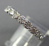 ESTATE .47CT DIAMOND 14KT WHITE GOLD FILIGREE ETERNITY ANNIVERSARY RING #25988