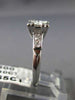 ANTIQUE .65CT OLD MINE DIAMOND 14K WHITE GOLD 3D FILIGREE ENGAGEMENT RING #23431