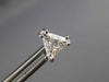 ESTATE 1.09CT DIAMOND 14KT WHITE GOLD 3D CLASSIC TRILLION STUD EARRINGS #25969