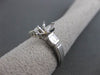 ESTATE .48CT DIAMOND 14KT WHITE GOLD BAGUETTE SEMI MOUNT ENGAGEMENT RING #17814