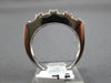 ESTATE 1.10CT DIAMOND & SAPPHIRE 14KT WHITE GOLD ANNIVERSARY WEDDING RING #23462