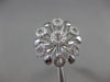 ESTATE LARGE .41CT DIAMOND 14KT WHITE GOLD 3D HANDCRAFTED FLOWER RING F/G VSSI