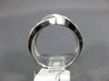 ESTATE WIDE 1.0CT DIAMOND 14KT WHITE GOLD 3D MULTI ROW V SHAPE ANNIVERSARY RING
