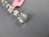 ESTATE 3.80CT ROUND & BAGUETTE DIAMOND 18KT WHITE GOLD 3D SQUARE TENNIS BRACELET