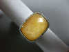ESTATE LARGE 10.17CT DIAMOND & AAA YELLOW QUARTZ 14K ROSE GOLD RECTANGULAR RING