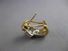 ESTATE 1.16CT DIAMOND 14K TWO TONE GOLD CLASSIC PRINCESS CLIP ON EARRINGS #18198