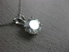 ESTATE 1.80CT MONZONITE 14KT WHITE GOLD 3D CLASSIC SOLITAIRE PENDANT #MILANO005