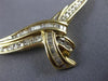 ANTIQUE 1.15CT ROUND & BAGUETTE DIAMOND 14KT YELLOW GOLD TWIST NECKLACE #21580