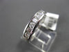 ESTATE .60CTW BAGUETTE & ROUND DIAMOND 14KT WHITE GOLD CHANNEL ANNIVERSARY RING