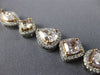 ESTATE LARGE 16.9CT WHITE & PINK DIAMOND 18KT WHITE & ROS GOLD ETERNITY NECKLACE