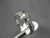 ESTATE .89CT DIAMOND PLATINUM 3D CLASSIC FILIGREE SEMI MOUNT ENGAGEMENT RING
