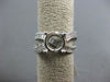 LARGE 1.72CT ROUND & BAGUETTE DIAMOND 18KT WHITE GOLD SEMI MOUNT ENGAGEMENT RING