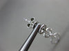 ESTATE .65CT DIAMOND 14KT WHITE GOLD 3D CIRCLE OF LIFE JOURNEY HANGING EARRINGS