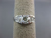 ESTATE 1.60CT DIAMOND 14KT WHITE GOLD MULTI SHAPE PYRAMID ENGAGEMENT RING #23999