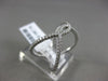 ESTATE WIDE .31CT DIAMOND 18KT WHITE GOLD 3D CRISS CROSS OPEN INFINITY LOVE RING