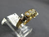 ESTATE .38CT DIAMOND 14KT YELLOW GOLD 5 STONE SEMI BEZEL ANNIVERSARY RING #4364