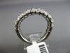 ESTATE WIDE 1.1CT DIAMOND 14K WHITE GOLD MULTI ROW WAVE WEDDING ANNIVERSARY RING