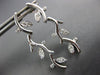 ESTATE .40CT DIAMOND 14K WHITE GOLD MULTI LEAF ELONGATED HANGING EARRINGS #21077