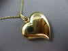 ESTATE 18KT YELLOW GOLD HANDCRAFTED DOUBLE SIDED HEART LOVE CHARM PENDANT #25310